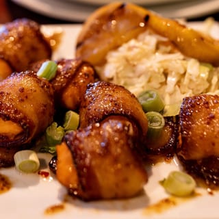 Bacon Wrapped Salmon Bites (GF)