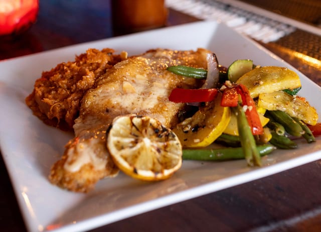 Parmesan Almond Crusted Walleye