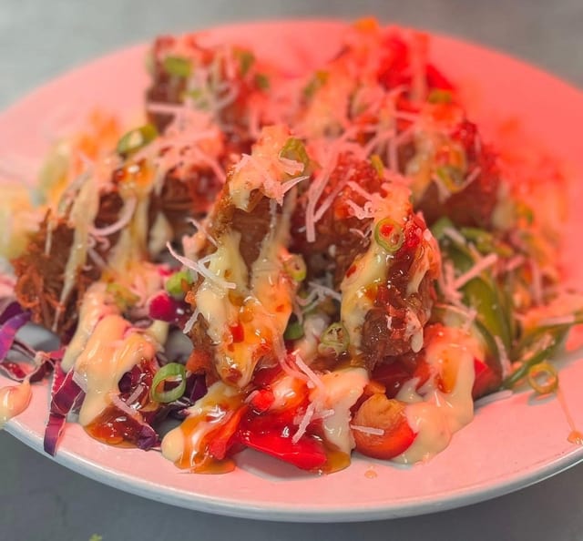 COCONUT CRUSTED SHRIMP POKE BOWL
