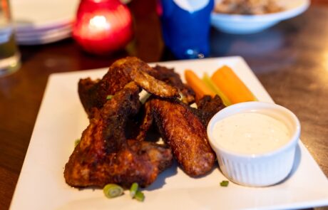 Jerk wings with ranch