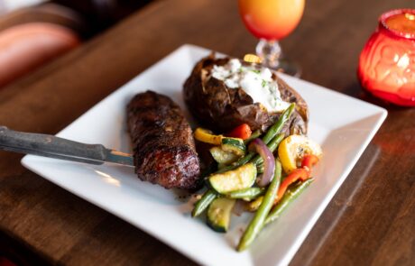 Steak and baked potato