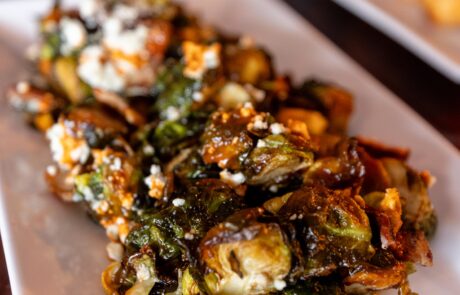 Crispy brussel sprouts appetizer at the Whistling Bird